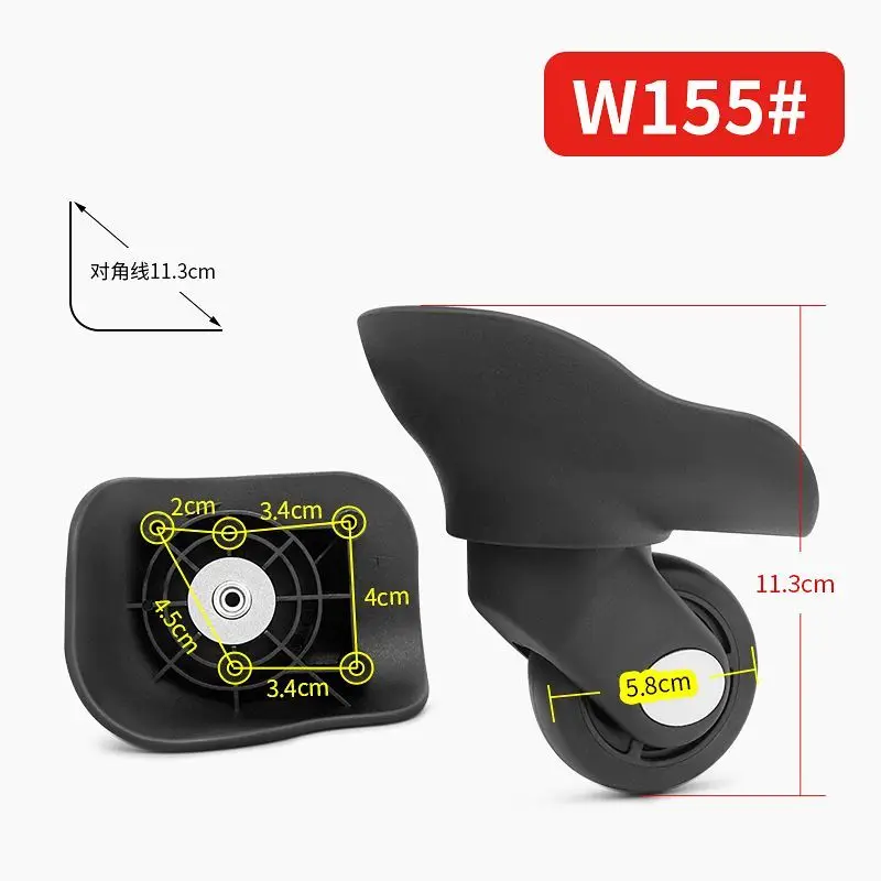 

Luggage MENDOZA wheel replacement Caster Wheels for Travel Trolley Case