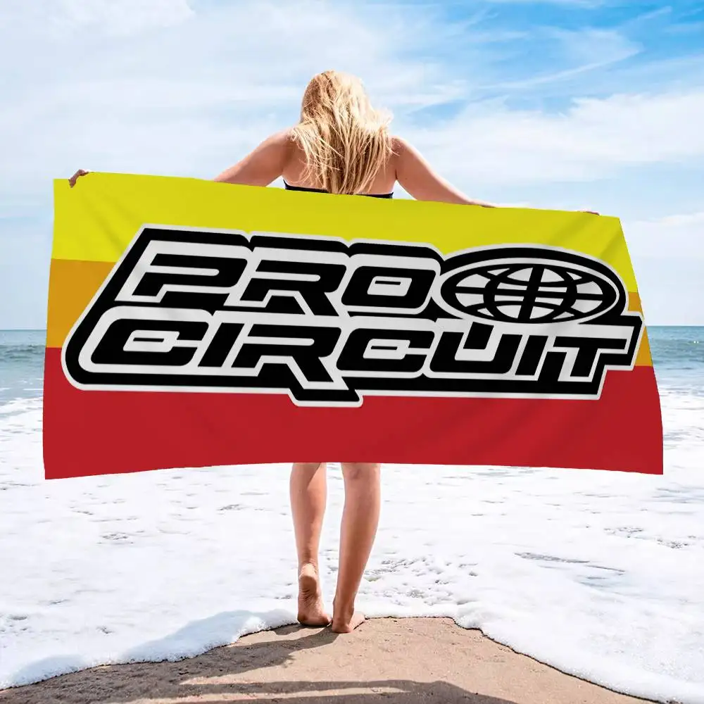Motorcycle Garage Pro Circuit Big Microfiber Beach Towels Quick Dry Towel Sand Beach Towels Pool Towel For Travel Swim Pool