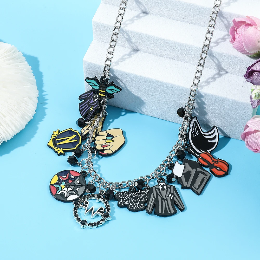TV Periphery Colorful Necklace Fashion Personality Pendant Jewelry Accessory for Friends Holiday Gifts view 3