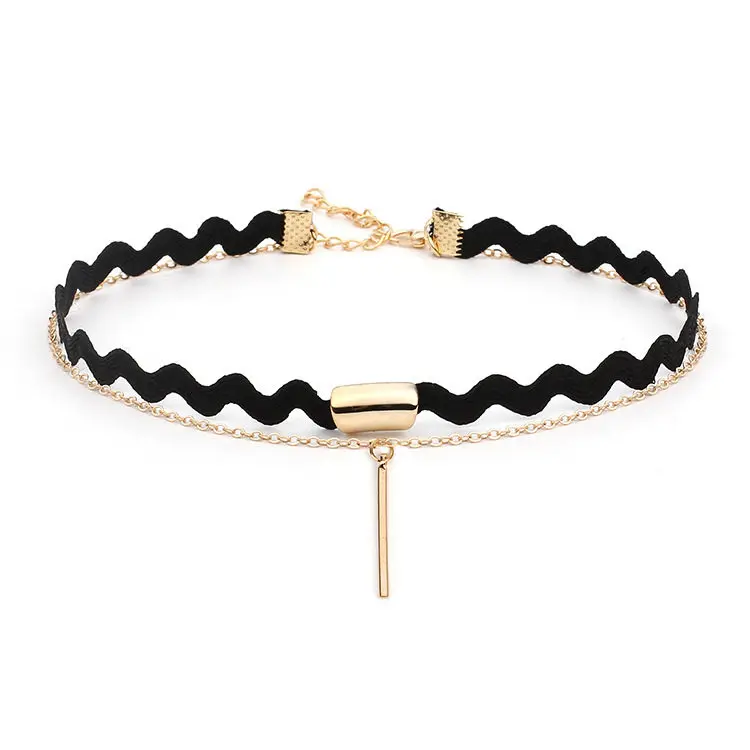 

11Pcs Choker Necklace for Women Gothic Black Style with Extended Chain Minimalist Design Lightweight Comfortable Wear Unique