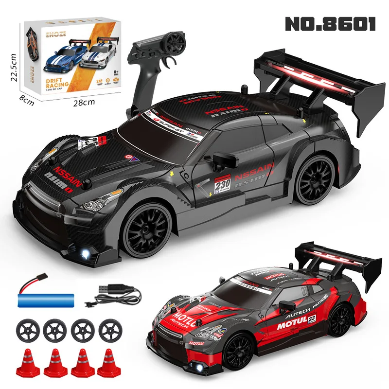 Voiture de course télécommandée à grande vitesse pour garçons, modèle de charge de jouet de simulation, passe-passe de Mustang 86, 2.4g, 1:24 RC versiDrift, cadeaux d'anniversaire, nouveau