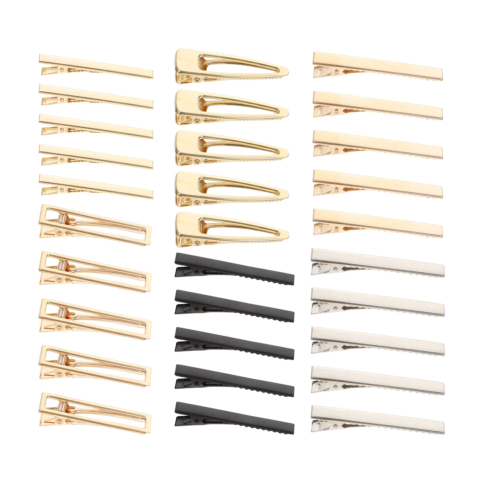 

60 Pcs Hair Clips Alloy Decorative Crystal DIY Accessories Metal Bobby Pins H made Claws Hairstyling Tools Headdress Making Hair