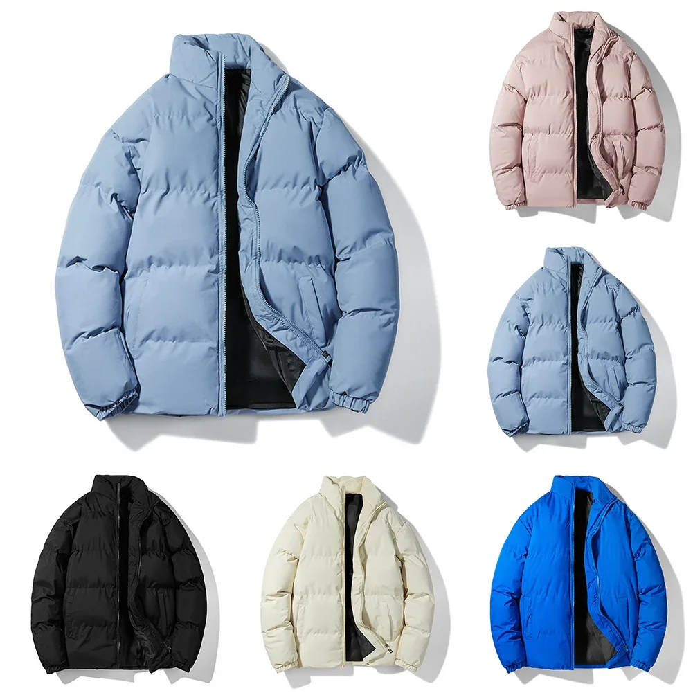 カジュアルスタイル 5XL スリムフィットジャケットスタンドカラージャケットポリエステル生地無地オールシーズン新品状態