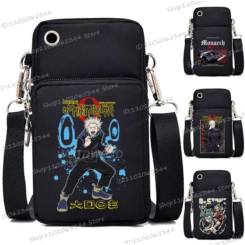 

Модные маленькие сумки через плечо в стиле аниме Jujutsu Kaisen для женщин и мужчин Gojo Satoru Itadori Yuji, сумка-мессенджер в стиле Харадзюку, подростковые сумки на плечо