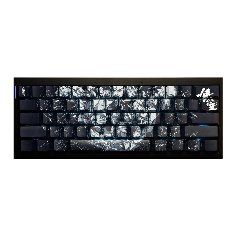 Black Myth:Wukong Theme Keycaps Set Resin Sublimation Cherry Profile Keycaps for Mechanical Keyboard Accessories Custom Key Caps