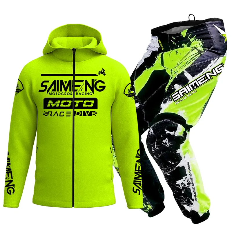 child Off road motorcycle suit set motocross jacket pant winter cross Boys girls 4 5 6 7 8 9 10 11 12 13 years old MX MTB kid