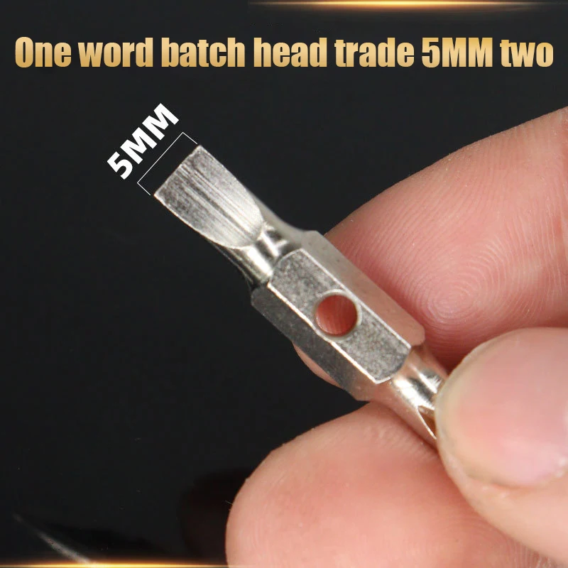 Mini Double Head Screwdriver Bit Key Chain PH1 Phillips and Flat 32mm Length