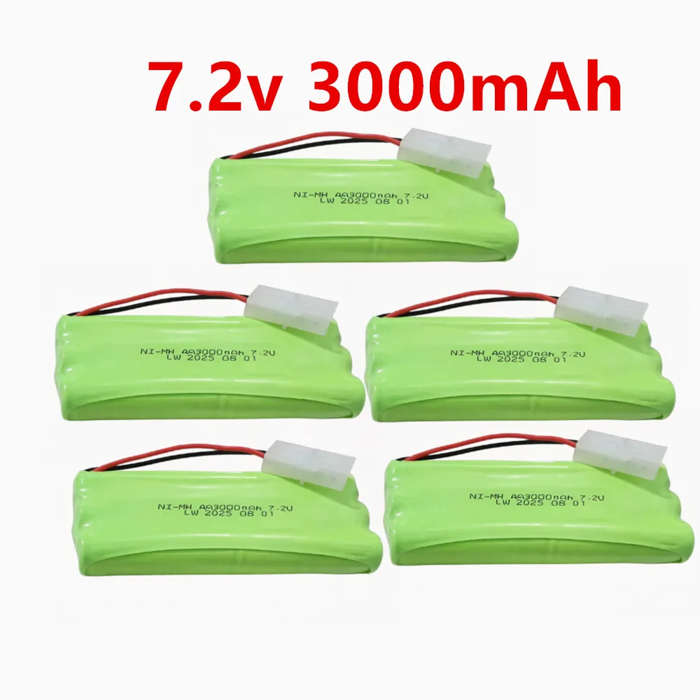 ( Tamiya Plug ) 7.2v 3000mAh Nimh AA Battery For Rc toys Cars Tanks Robots Gun Upgraded 2800mah Batteries Pack