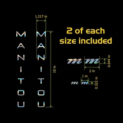 For Manitou Decal Set. Custom Colors. MTB Fork Bike Frame Stickers