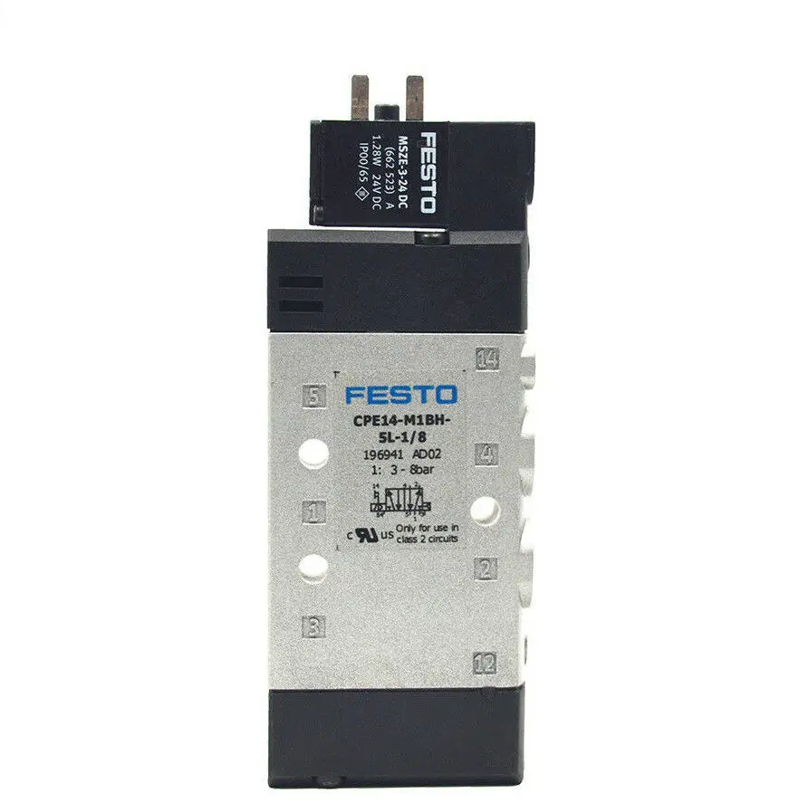 Festo CPE14-M1BH-5L-1/8 Solenoid Valve 196941 Width 14Mm