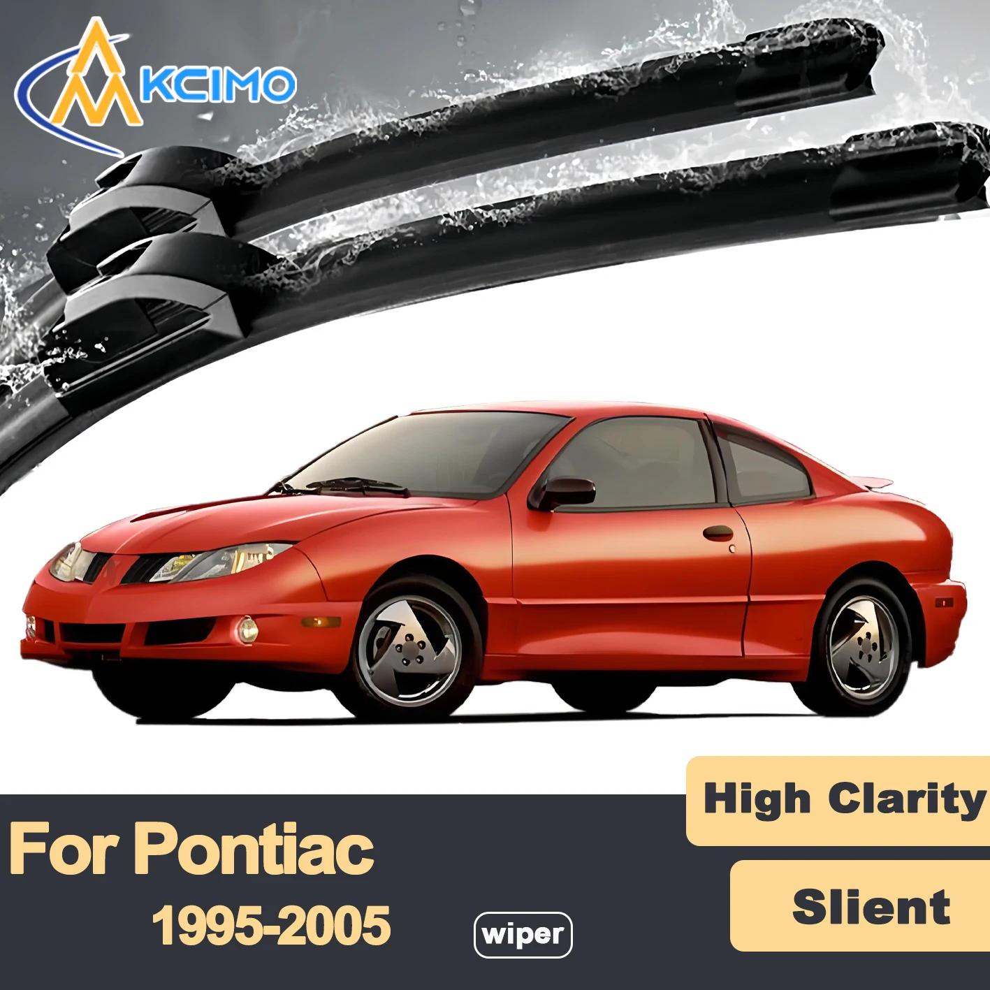 

Premium Rubber Durable Silent Windshield Wiper Blades 2pcs for Pontiac Sunfire 1995-2005 Front Wiper Blades Set