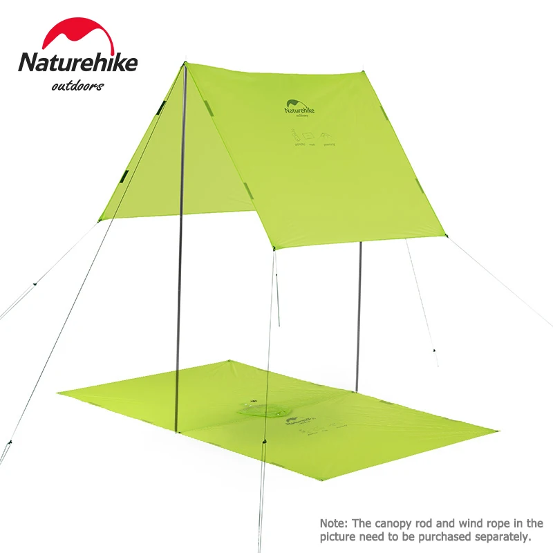 Naturehike Rain Jacket 3 in 1 Multifunction Poncho Raincoat Rainwear Sand Beach Mat Fshing Canopy Awning Bike Poncho Picnic Mat