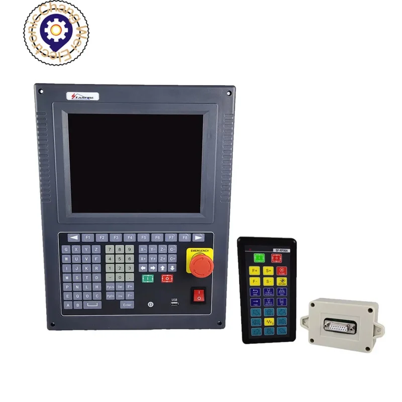 CNC Controller SF-2300S,2Axis Plasma cutting controller Flame cutting motion controller system with wireless control handle