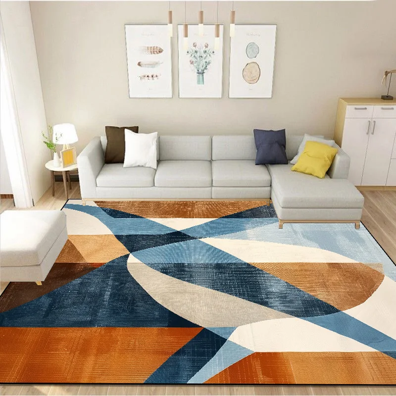 Modern Nordic Geometry Rug for Living Room Decoration Home Bedroom Decor Carpets Coffee Table Non-slip Floor Mat ковер tapete 러그