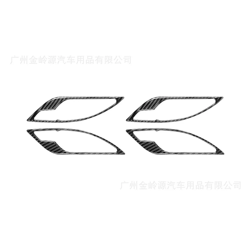 For 11-15 BMW X1E84 Carbon Fiber Door Handle Decorative Stickers Car Interior Modification Accessories