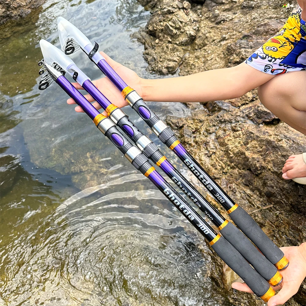 Caña telescópica de spinning Ghotda para surf casting y roca - imagen 3