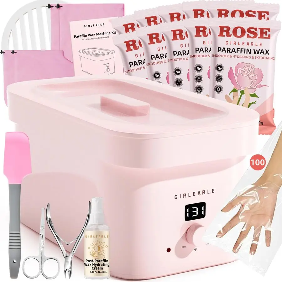 

Paraffin Wax Machine for Hands and Feet, Hand Wax Paraffin Machine Bath with 4.4 lbs Paraffin Wax Refills for Hands, Feet, Elbow