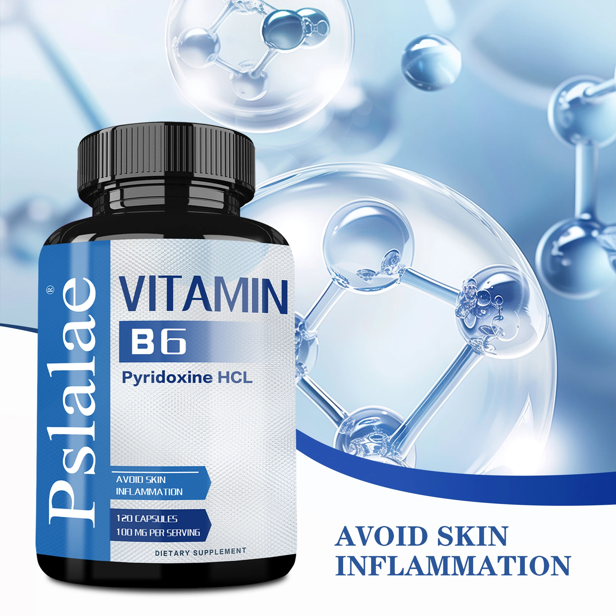 

Vitamin B6 - Anti-inflammatory, Antioxidant, Supports Energy Metabolism, Aids Cardiovascular, Kidney and Eye Health