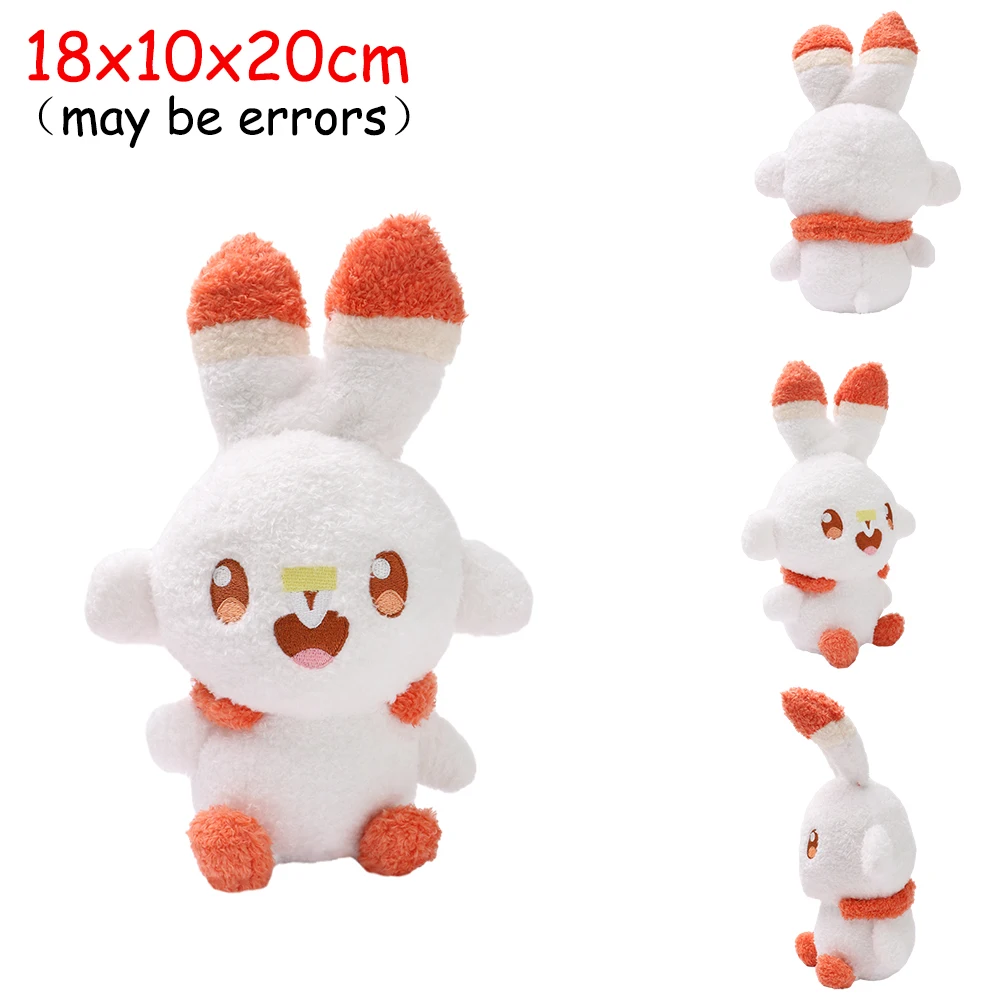 Scorbunny Grookey Sobble Pokemon Plüschpuppe Sprigatito Quaxly Fuecoco Floragato Meowscarada Anime Gefülltes Peluche Spielzeug Geschenke