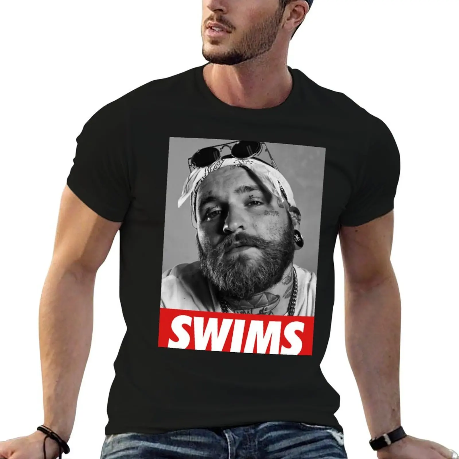 

TEDDY SWIMS T-Shirt t shirts for man cotton soft funny t shirts cotton t shirts designer T-shirt