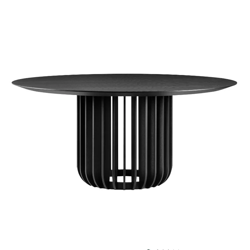 Solid wood round negotiation table