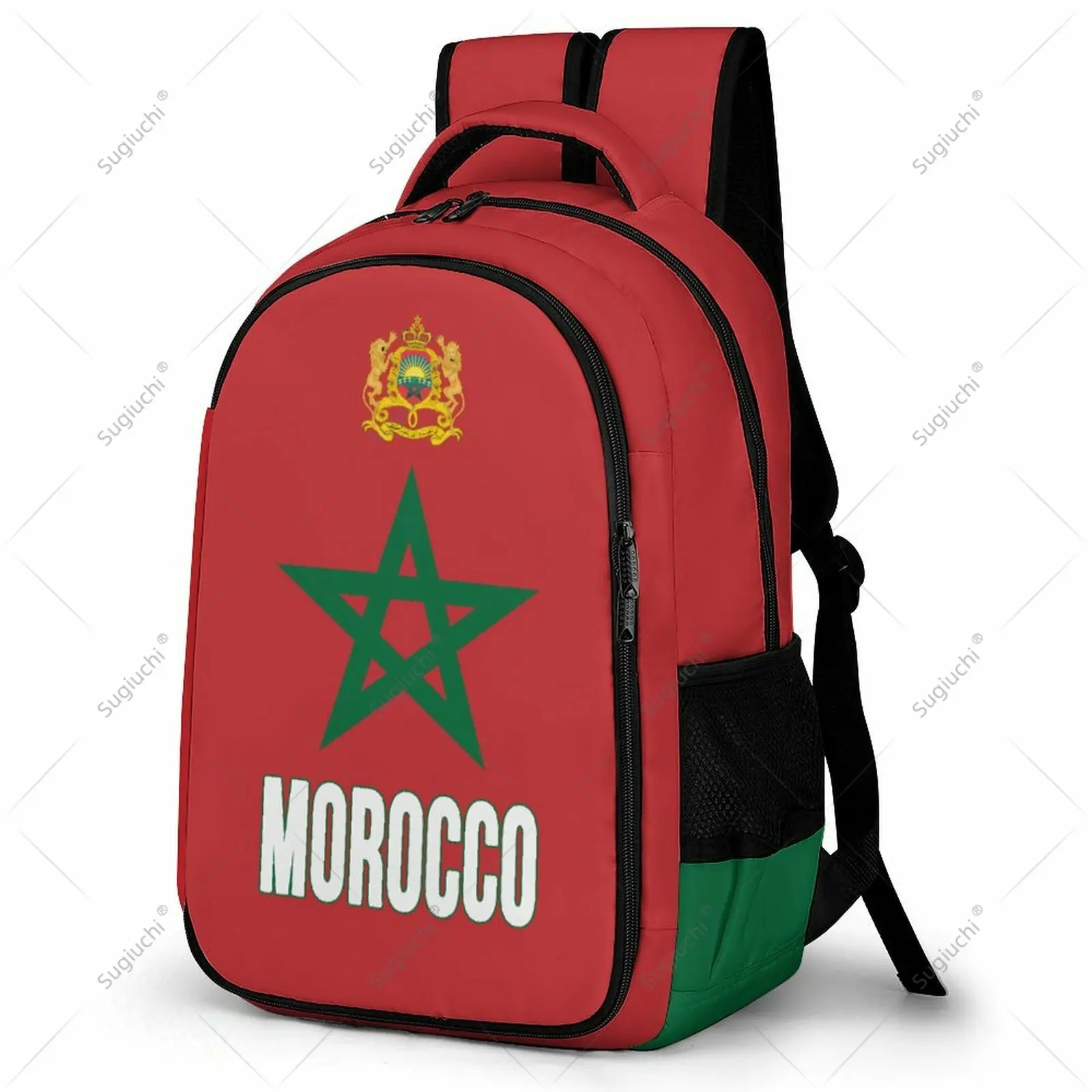 

Backpack Morocco Flag Student Schoolbag Smart Business Travel Leisure Backpack Laptop Back Pack Office Work Bag