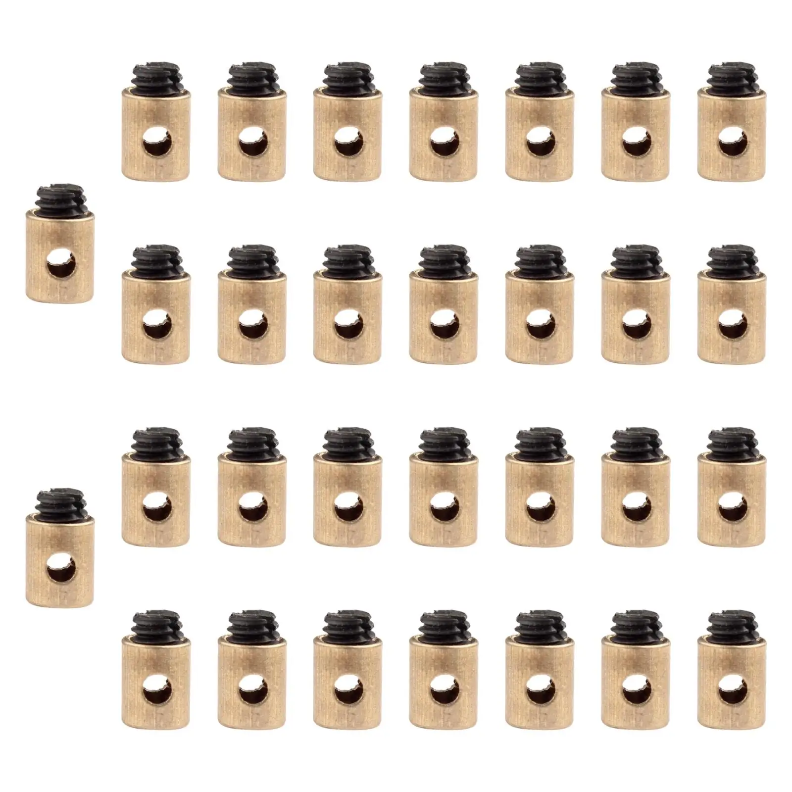 

30x беспаечные соединители троса дроссельной заслонки для велосипедной газонокосилки мотоцикла