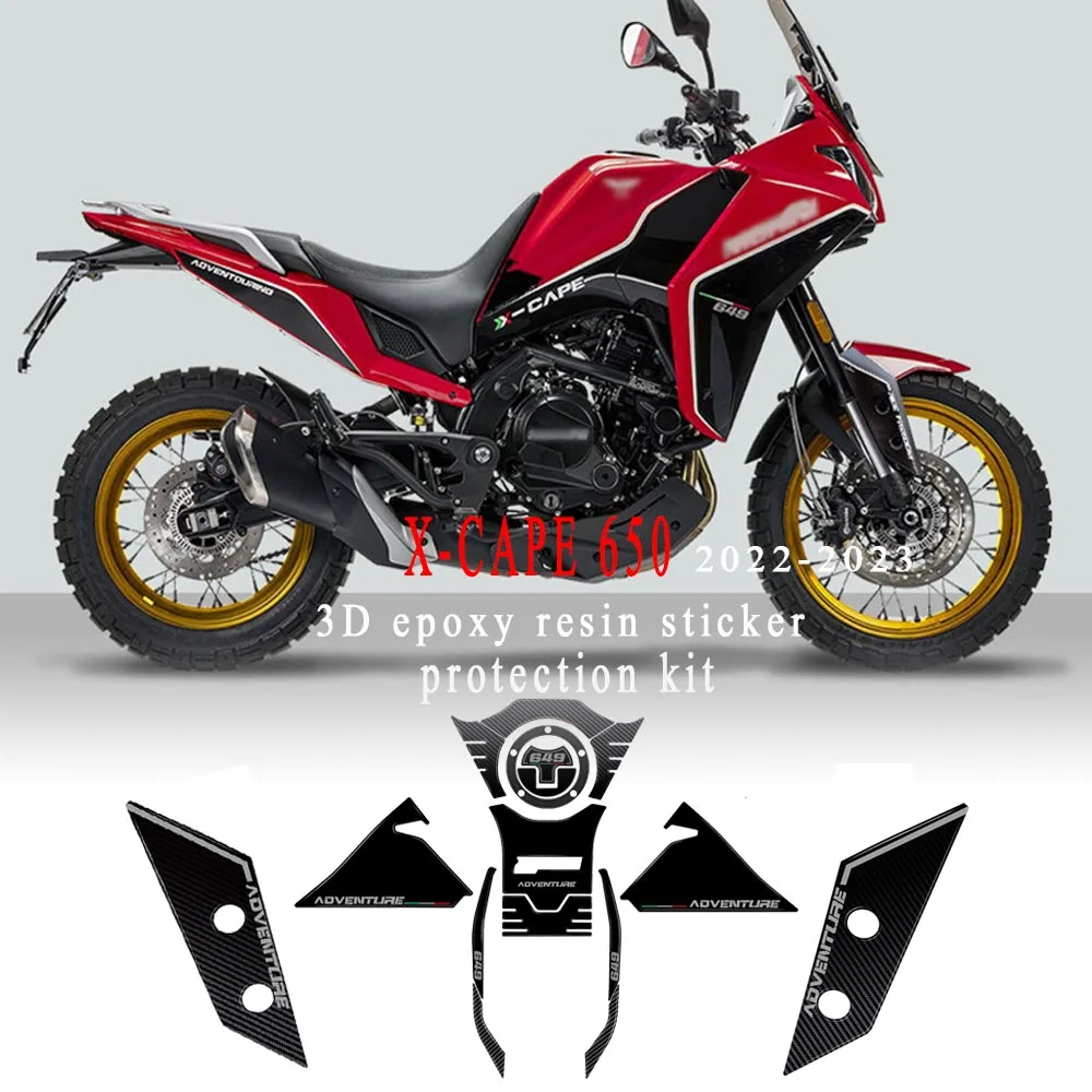 

NEW X cape 650 Motorcycle Accessories 3D Epoxy Resin Sticker Protection Kit For Moto Morini X-CAPE 650 2022 2023