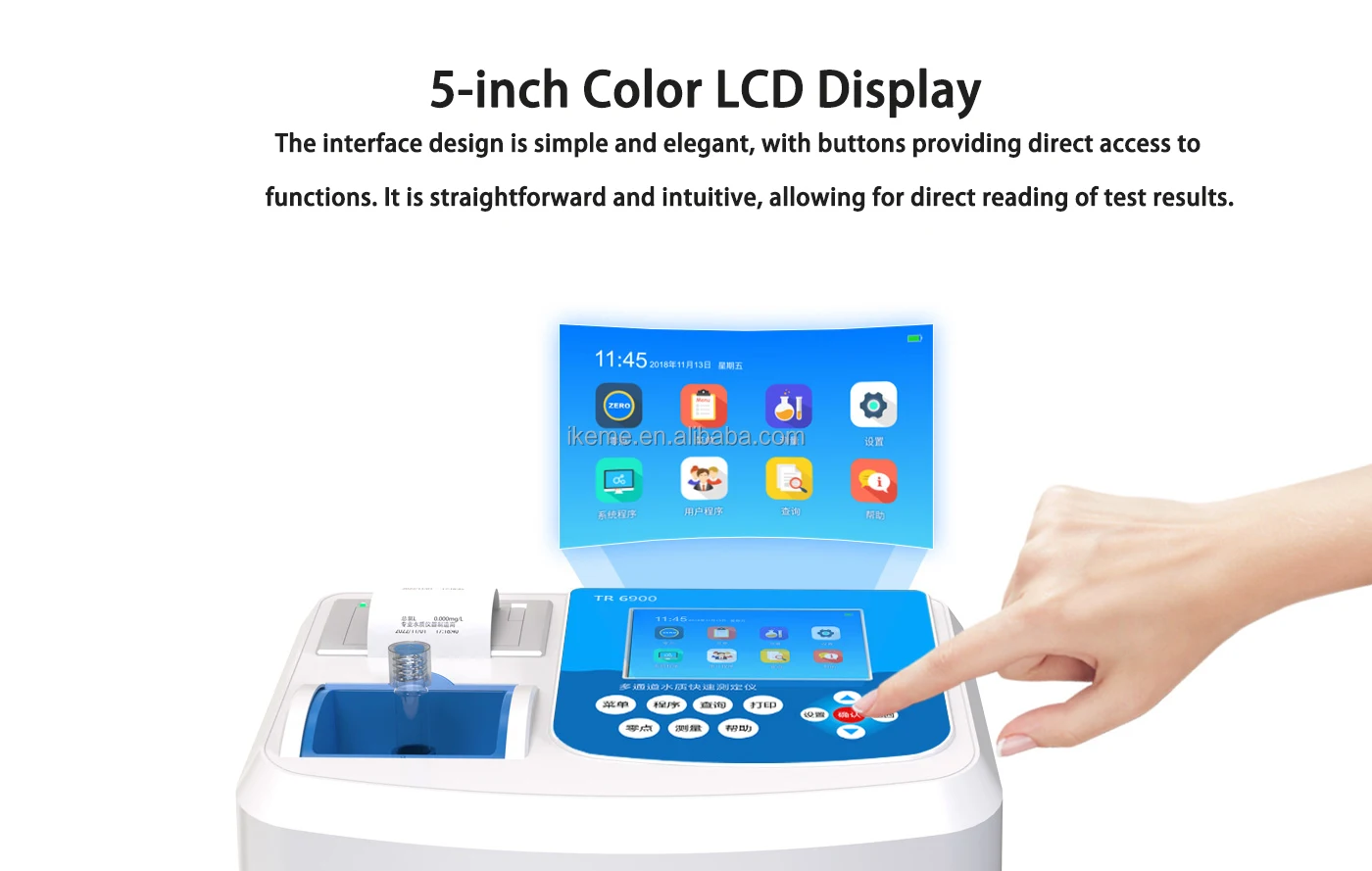IKEME Wastewater Treatment COD Ammonia Nitrogen Total Phosphorus Nitrogen Heavy Metal Multi-parameter Rapid Water Quality Tester