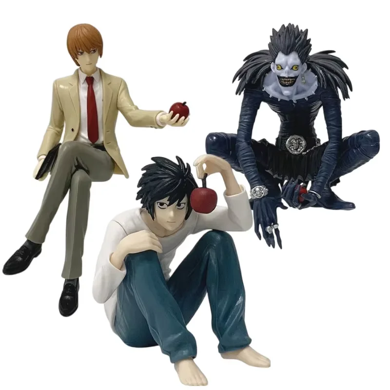 16cm Anime Death Note Light Yagami Noodle Stopper Preisfigur mit Apfel PVC-Modell Sammlerfigur für Sammler