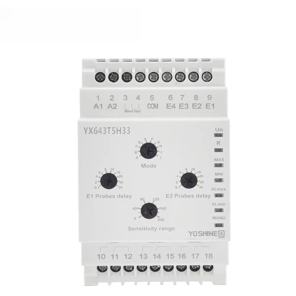 2026 AC/DC24V-240V 5A 10 Functions Liquid Level Relays Automatic Water Level Controller