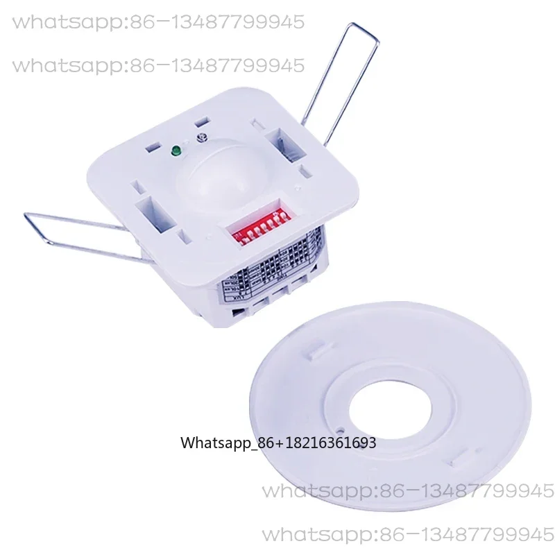 Human body movement sensor microwave radar induction switch 220v high-power embedded ceiling mounted staircase