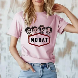 Morat Top Women's Summer Casual Loose Japanese T-shirt Boys Comic Clothing