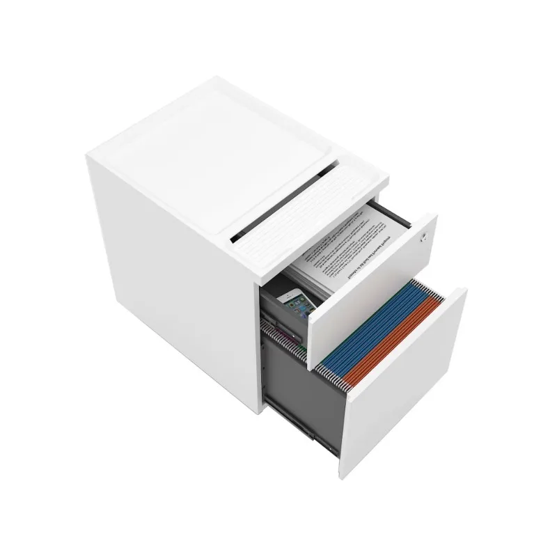 Mobile office furniture metal lockers with drawers and cushions for bank office use