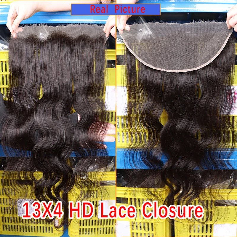 13x4 hd transparente Spitze frontal menschliches Haar Körper Welle Spitze Verschluss 4 × 4 5 × 5 remy Haar brasilia nischen Körper Welle Spitze Frontal verschluss