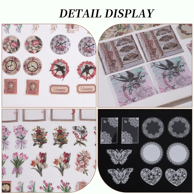 

Superior-100 шт. винтажная наклейка для скрапбукинга для мусорного журнала, художественное эстетическое украшение, сделай сам, коллаж, альбом, фоторамки