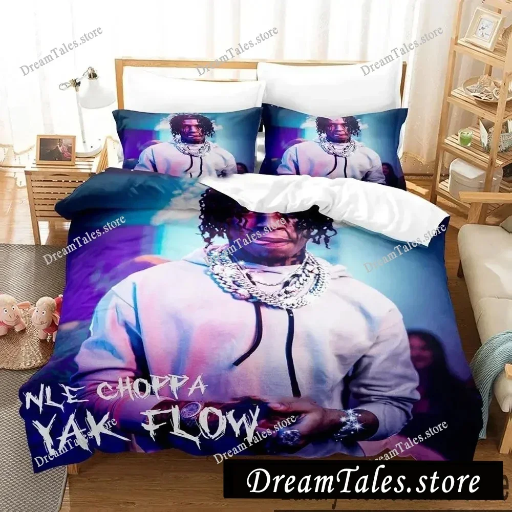 

Hiphop Rapper NLE Choppa Sheets Quilt Covers Bedding Dormitory Sheets Bedding Set Soft Warm Bedding Set Home Textileextile741