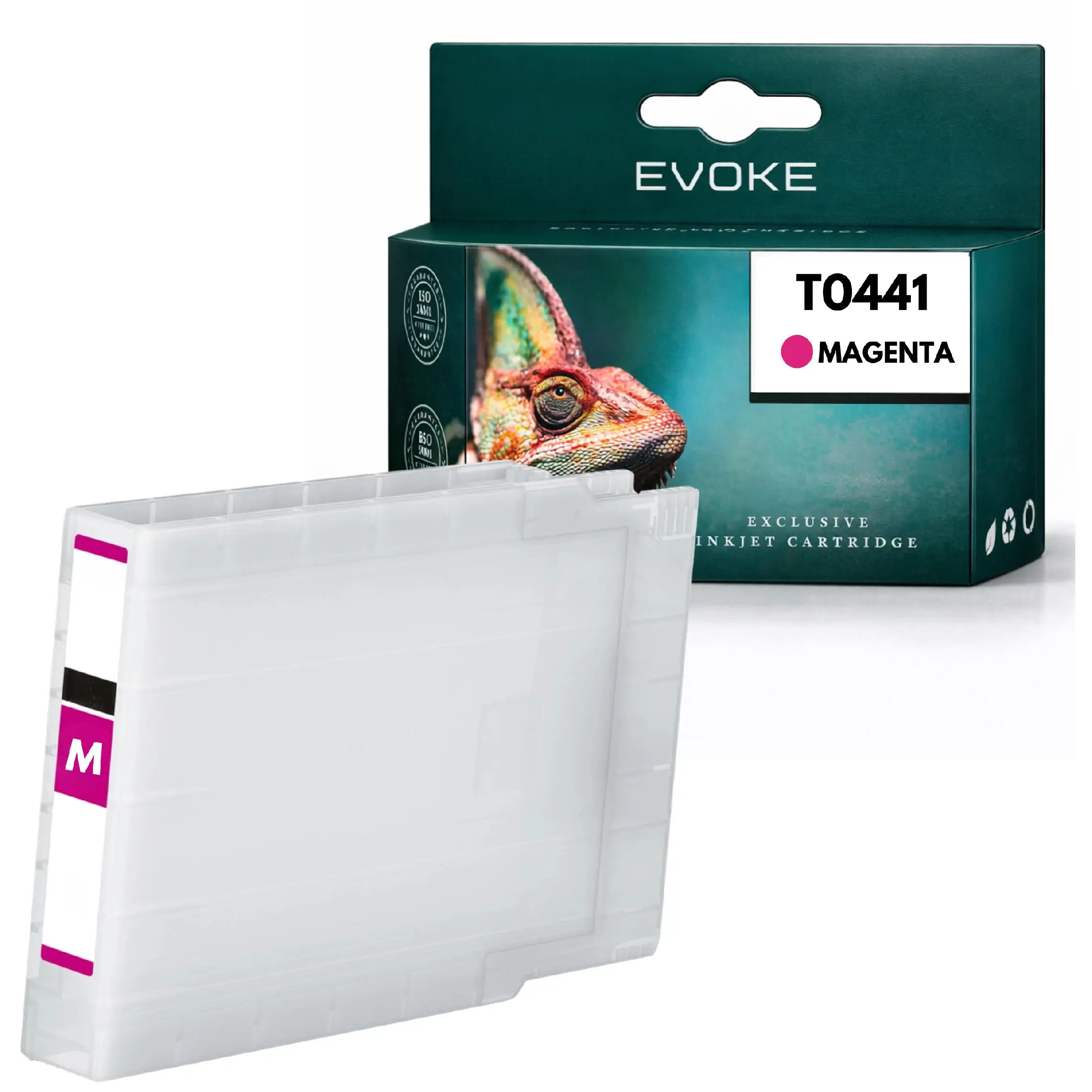 Evoke Compatibele Inkt voor Epson T0443 T-0443 Magenta Stylus C64 C66 C84 C84N C84Wn C86 Cx3600 Cx3650 Cx4600 Cx6400 Cx6600
