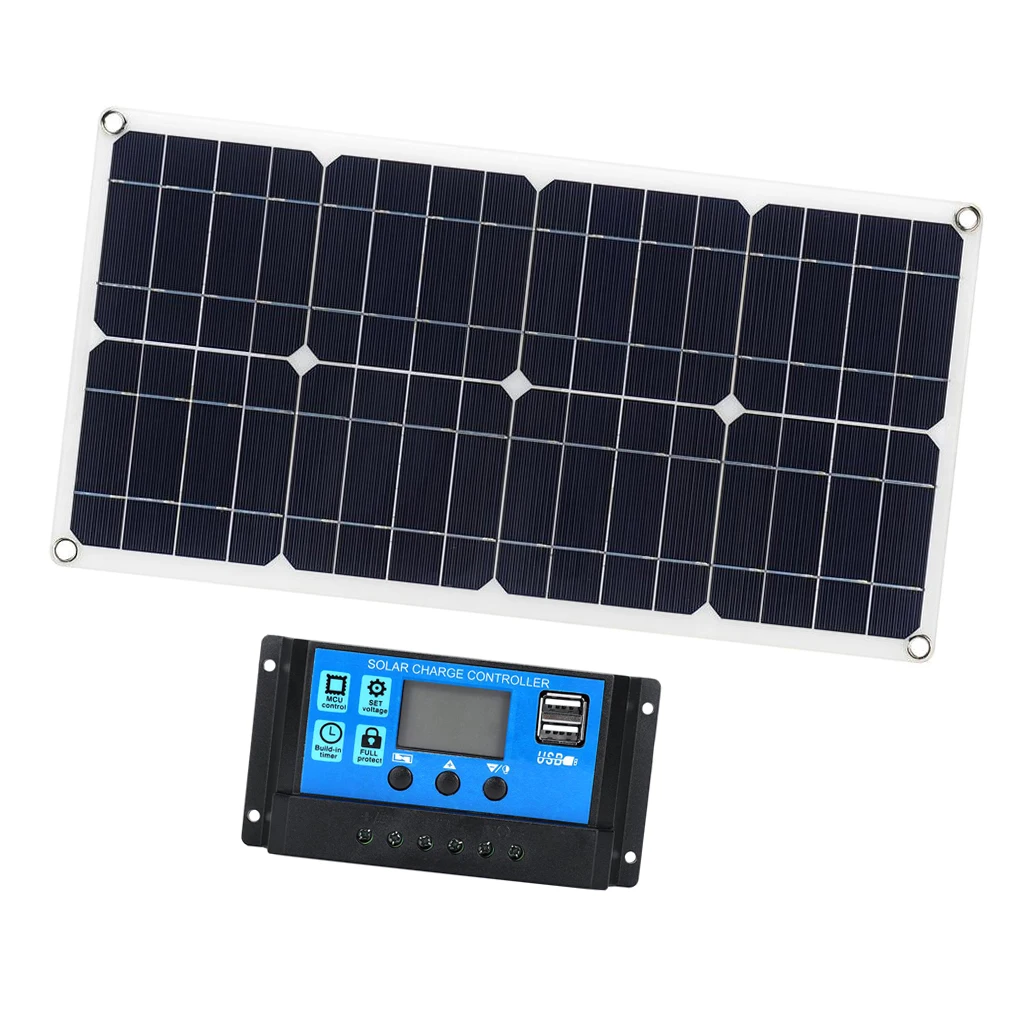 

100 Watt 12V Bendable Flexible Thin Lightweight Monocrystalline Solar Panel for