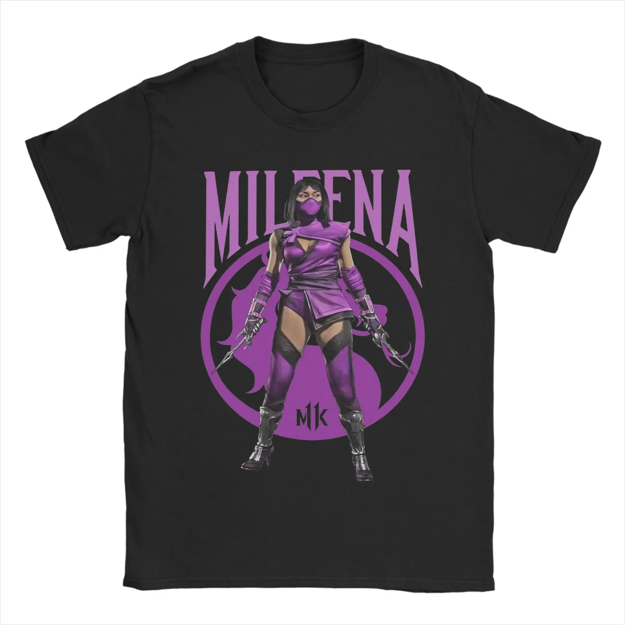 MORTAL KOMBAT MILEENA T-Shirts for Men Women  Funny Cotton Tee Shirt Crew Neck Short Sleeve T Shirts Plus Size Clothing