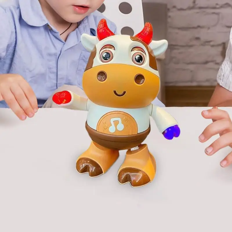 Electronic Dancing Toy Dancing Musical Cow Deer Toys For Toddler Dancing Cow Toy With Music And LED Lights For Active Fun Cute