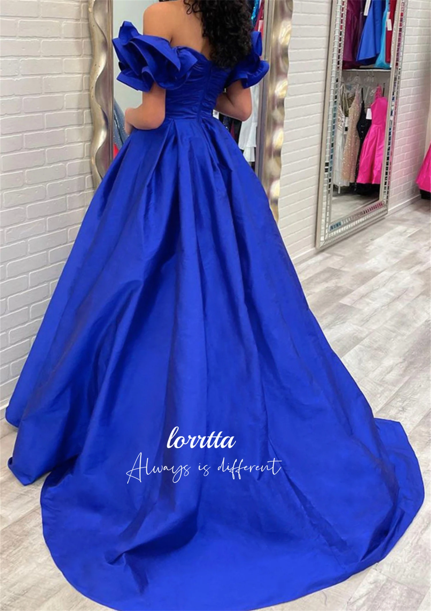 Blue Line A Ball Gown Graduation Formal Dress Evening Satin Sweetheart Elegant Party Dresses for Women Luxury Wedding Customized