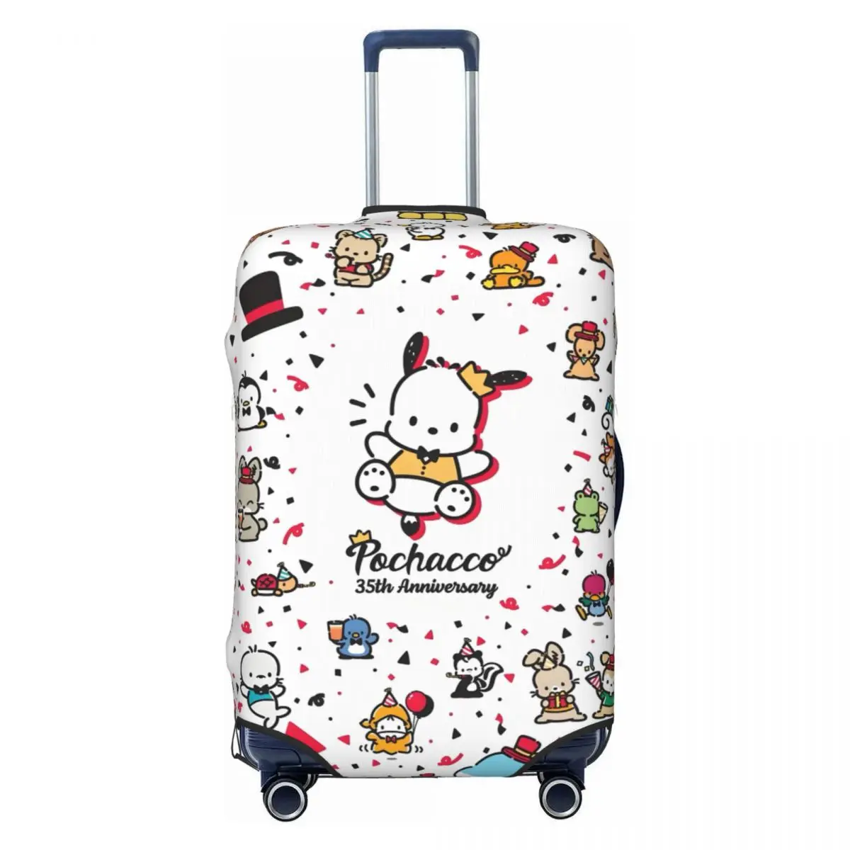 

Custom Fashion Pochacco Suitcase Cover Dust Proof Kawaii Anime Luggage Protective Covers for 18-32 inch