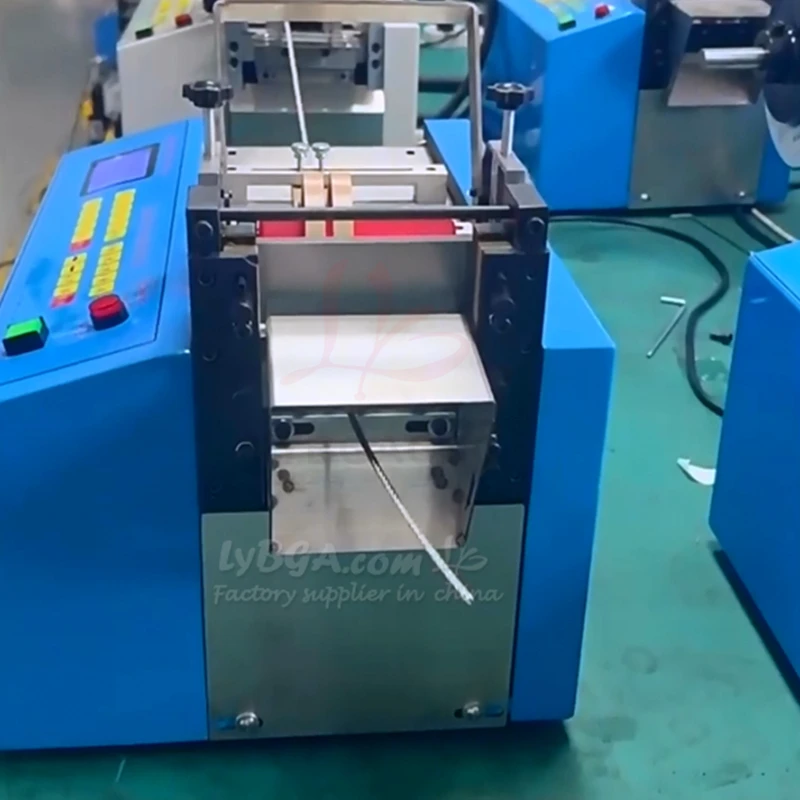 LY-100 100ST 100S 100SA 100P أنبوب الانكماش الحراري آلة قطع الأنابيب التلقائي العزل كم آلة القطع العرضية