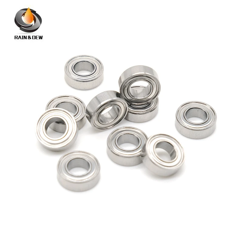 10Pcs MR128ZZ Ball Bearing 8x12x3.5 mm  ABEC-7 Miniature Metric Chrome Steel L-1280ZZ W678ZZA