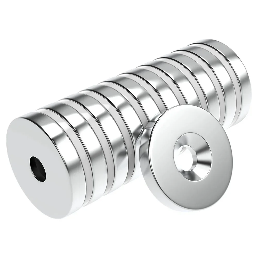 30x5-6mm N35 Super Strong Neodymium Magnet Round with holes NdfeB Powerful Permanent Magnetic imanes Refrigerator Magnets