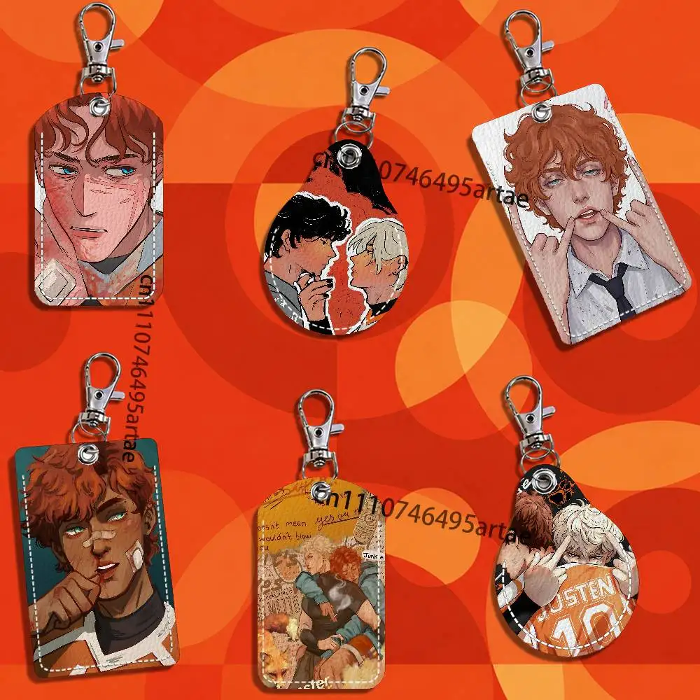 The Foxhole Court Card Keychain Fashion Pendant Bag ID Door Card Case Bus Card Cute Adult Scratch Resistant
