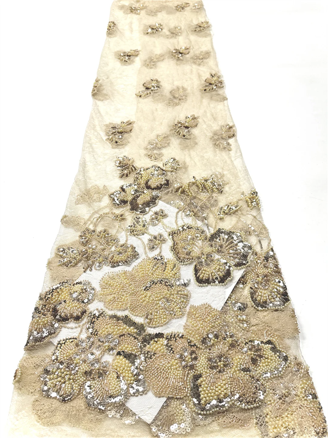 

Африканская кружевная ткань для жениха 2026, высокое качество, кружевная вышивка с блестками, французские тюлевые кружева с бисером для нигерийских свадебных платьев
