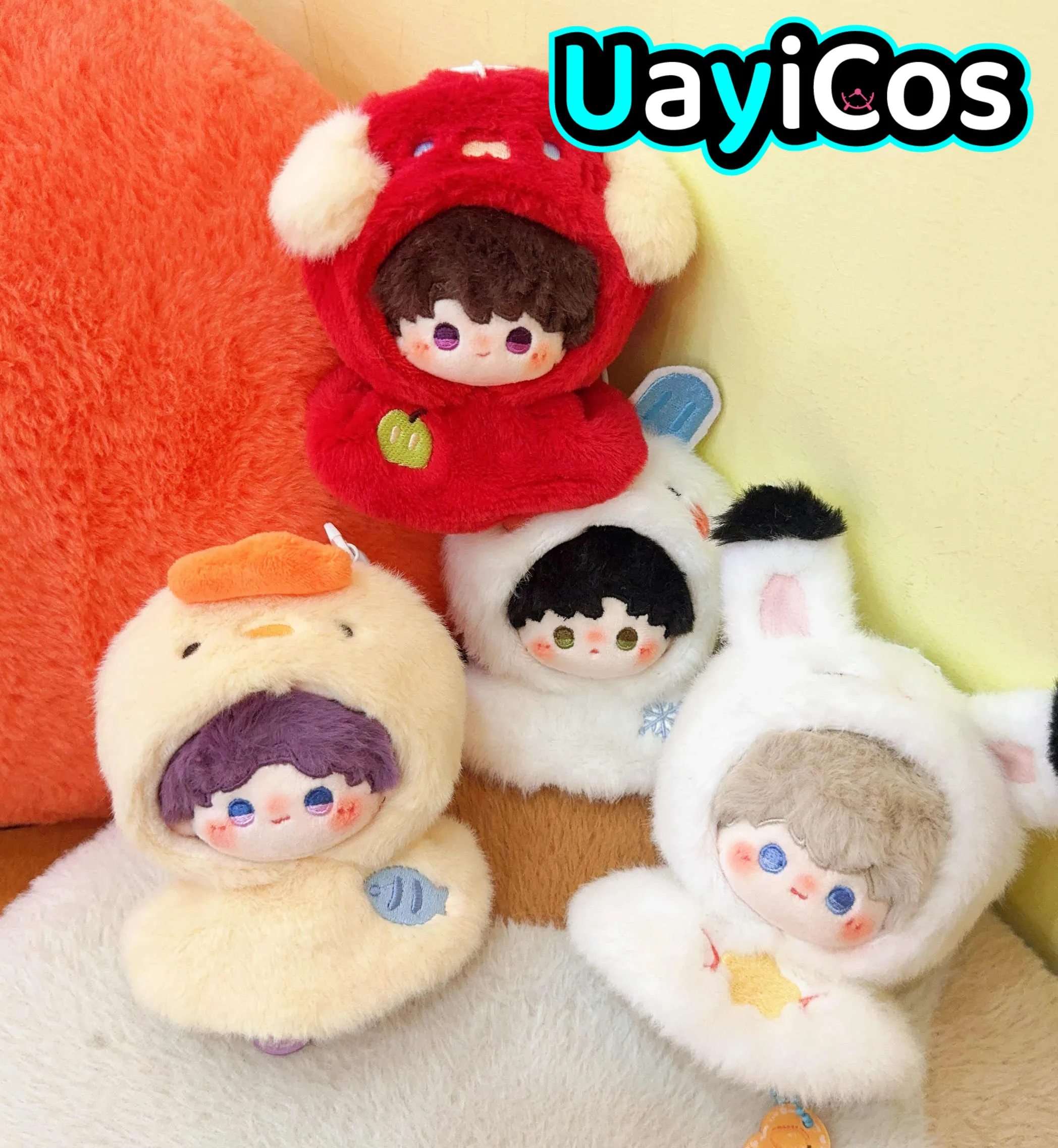 

Love and Deepspace Caleb Xavier Zayne Ralayo Stuffed 10cm Plushies Plush Cotton Doll Clothes Keychain Pendant Bag Anime Toy Ki