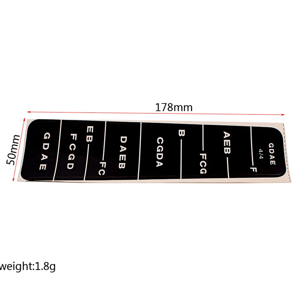 10Pcs Violin Fingerboard Sticker Paper Scale Guide for Beginners Easy Peel Residue Free Fretboard Note Indicator Learn Violin